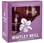Whitley Neill Rhubarb & Ginger Gin Geschenkset 0,7 Liter 43 % Vol.