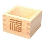 Japanischer Sakebecher Masu aus Holz -Glck-
