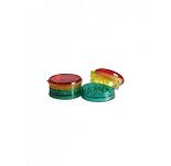 Mini Acrylgrinder, Rasta, 3tlg, 42mm