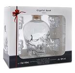 Crystal Head Vodka 0,7 Liter 40 % Vol. mit 4 Shot-Glsern