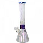 Blaze: Cleo Beaker Bong - Ice Rainbow Lila - 36cm