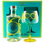 Malfy Dry Gin Con Limone 0,7 Liter 41% Vol. + Copa Glas