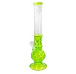 Bong: Glas - Neongreen - 43cm