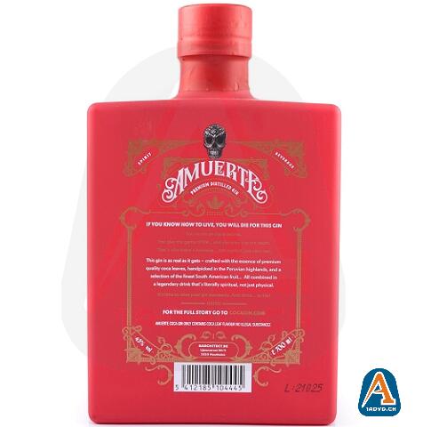 Amuerte Coca Leaf Gin Red Edition 0,7 Liter 43 % Vol.