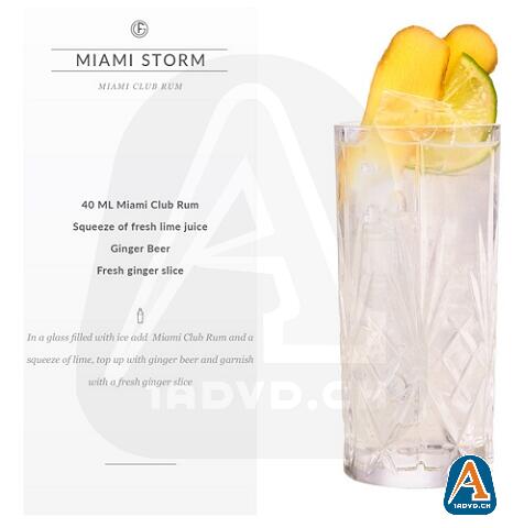Miami Club Rum: Handmade Artisanal Rum 0.75 Liter 42% Vol.