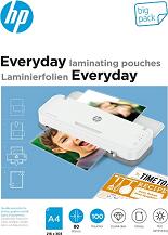 HP: Everyday Laminating Pouches, A4, 80 Micron - big pack