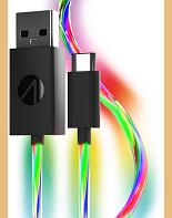 Stealth: Light Up Twin Charging Cables UBS-C 2 x 2m (PS5/NSW/Mobile)