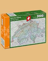 Karte der Schweiz - Puzzle (3000 Teile)