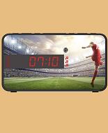 BigBen: Dual Alarm Clock R16 - Soccer - Incl. 3 front panels