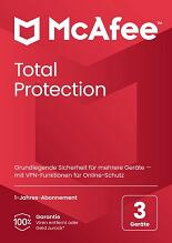 McAfee: Total Protection, 3-Gerte, 1-Jahr, Windows/Mac/Android/iOS
