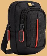 Case Logic: small Camera Case with Accessory Pocket - black/red