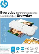 HP: Everyday Laminating Pouches, Business Card Size, 80 Micron