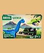 BRIO World: 36096 Dinosaurier Batteriezug | Spielzeugzug für Kinder a